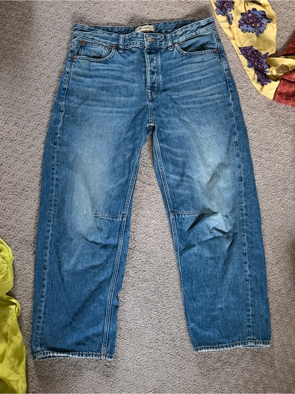 Madewell Medium Blue Straight-Leg Jeans